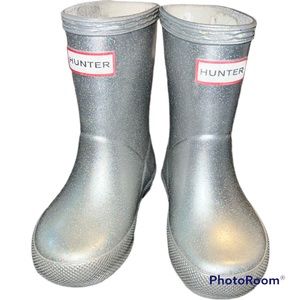 Hunter Original Cosmic Rain Boot Silver Kids